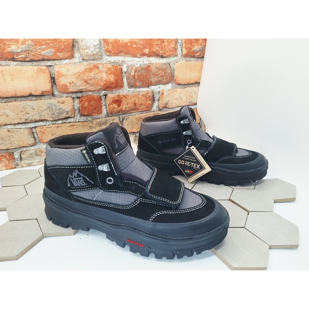 Vans Mte Mountain Mid Gore-Tex Triple Black Men Sz 8 Waterproof Mte3 Boots